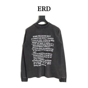 ERD Charcoal Long Sleeve Men's Tee